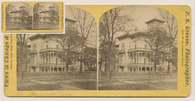 Stereograph of the Rumsey House Before the Chicago Fire of 1871, 1871 by P.B. Greene